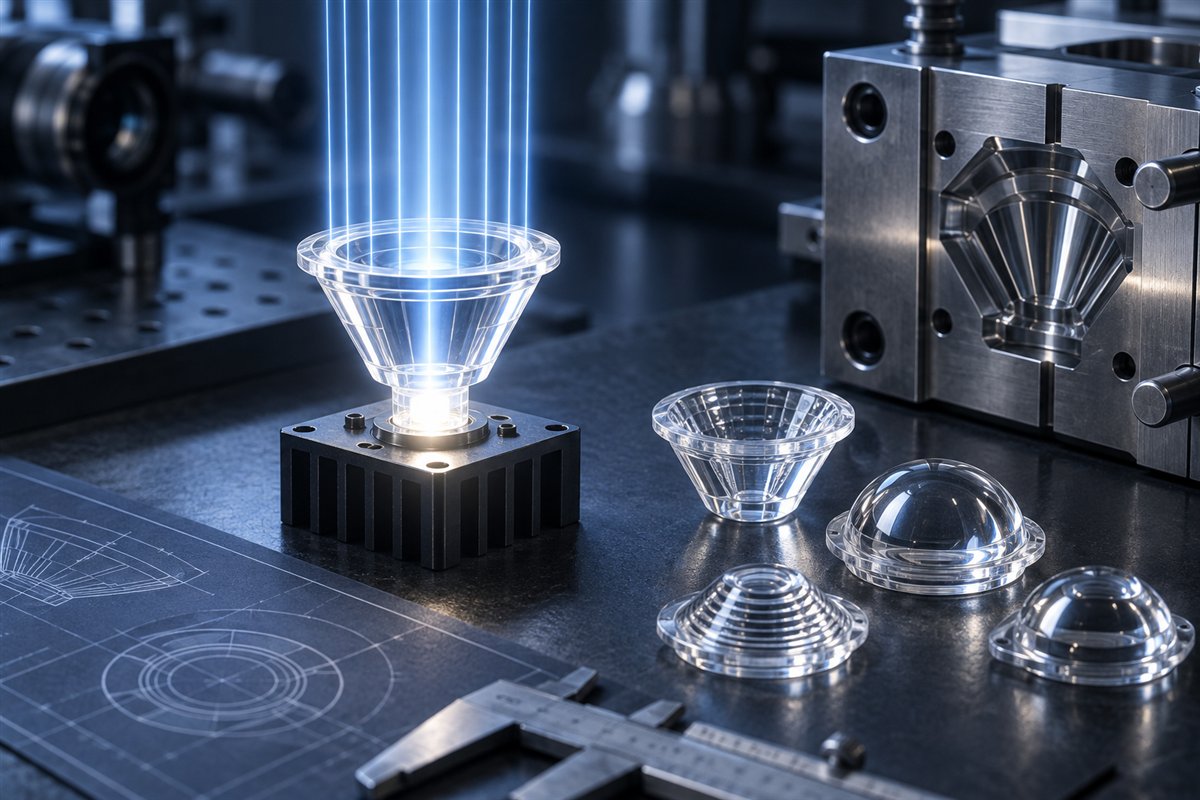 Molded LED collimator lenses with controlled light output
